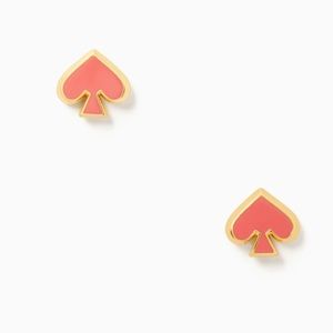 Everyday Enamel Gold/pink Kate spade earrings ♠️